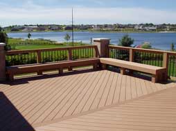 deck with bench 