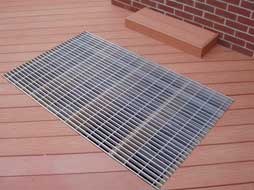 grate over deck (for ac unit) 