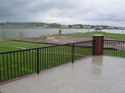 brick porches with smooth cement